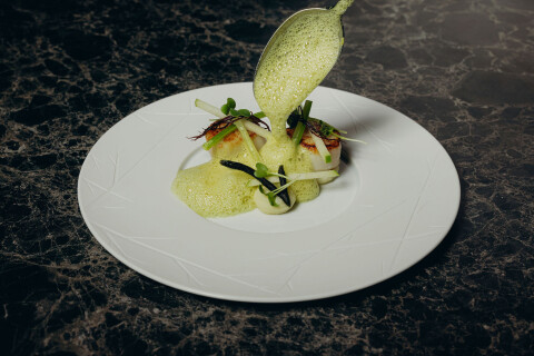 Gerecht met coquilles van Vecera