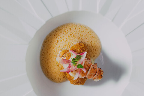Gerecht met kreeft van Vecera
