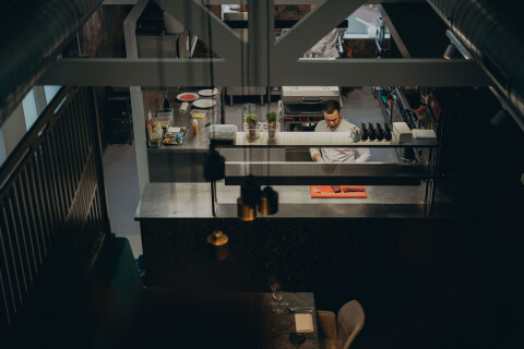 Private dining met uitzicht op de keuken